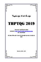 16 đề THPTQG môn toán 2019 từ các sở GD và đt (tập HUẤN của các SGD TRÊN cả nước có đáp án CHI TIẾT) 