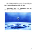 _phân tích chiến lược kinh doanh của công ty sản xuất nước đóng chai alpha về sản phẩm nước uống đóng chai tinh khiết alpha e
