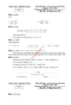Bộ đề toán 8 thi học kì 2