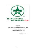 Nhượng quyền thương mại viva star coffee