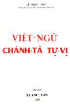 Việt ngữ chánh tả tự vị 1959  lê ngọc trụ