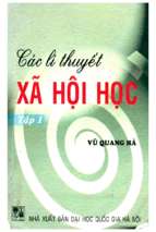 Các lý thuyết xã hội học Vũ Quang Hà Tập 1