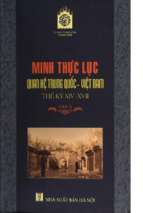 Minh Thực lục Quan hệ Trung Quốc - Việt Nam thế kỷ XIV-XVII Tập 3 (Phần Tiếng Việt)