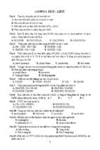 Bài tập trắc nghiệm hóa học 12 (có đáp án)