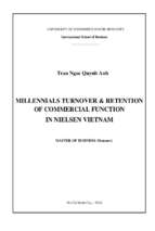 Millennials turnover & retention of commercial function in nielsen vietnam