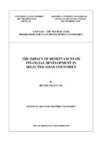 The impact of remittances on financial development in selected asian countries