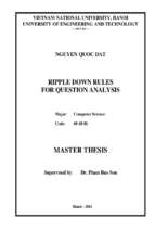 Ripple down rules for question analysis