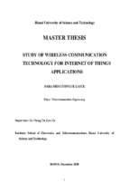 Study of wireless communication technology for internet of things applications