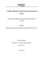 Master's thesis of engineering a study of vibration control of truck seat suspension system
