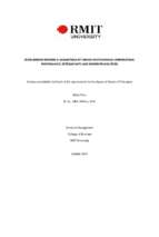 Doctoral thesis of philosophy cross‐border mergers & acquisitions by chinese multinational corporations performance, determinants and moderating factors