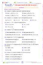 Phân dạng toán ôn tập kiểm tra học kì 1 toán 12
