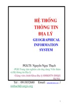 Giáo trình hệ thống thông tin địa lý