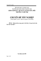 Đánh giá thực trạng quản lý chất thải y tế nguy hại trên địa bàn tỉnh nam định