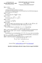 Tuyển tập các đề thi thử đại học môn toán 2015 (có đáp án)