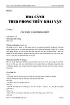 Hoa cảnh ứng dụng trong phong thủy phần 2