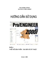 Hướng dẫn sử dụng pro-engineer 2000i - nhiều tác giả, 163 trang