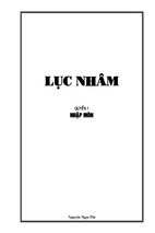 Nhập môn lục nhân (quyển 1)