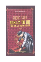 Địa lý tả ao vi sư pháp (tập 2 tầm long)