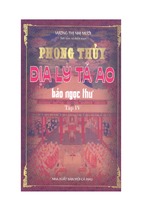 Phong thủy địa lý tả ao (tập 4 bảo ngọc thư) 
