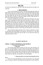 Các nhân tố tác động đến chi tiêu đầu tư, giải thích tình hình kích cầu đầu tư tại việt nam-