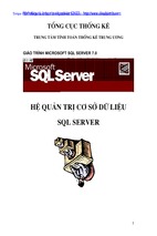 Giáo trình  microsoft sql server 7 0