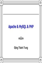 Apache mysql php