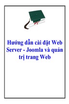 Hưỡng dẫn cài đặt web server joomla và quản trị  web