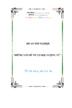 Đề tài những vấn đề về cơ học lượng tử - luận văn, đồ án, đề tài tốt nghiệp