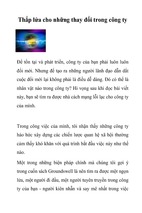 Thắp lửa cho những thay đổi trong công ty