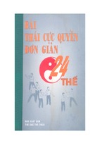 24 thế thái cực quyền đơn giản