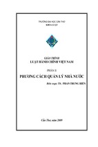 Giáo trình luật hành chính - quản lý nhà nước