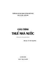 Giáo trình thuế nhà nước- trần trọng khoái