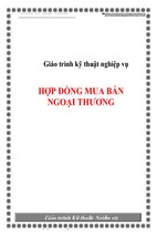 Hợp đồng mua bán ngoại thương