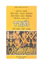 Ngôn ngữ với việc hình thành giai điệu