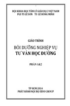 Giáo trình bồi dưỡng nghiệp vụ tư vấn học đường
