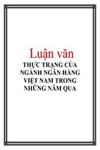 Thực trạng của ngành ngân hàng việt nam trong những năm qua