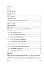 Một số giải pháp hoàn thiện quản trị nguồn nhân lực tại ngân hàng nông nghiệp và phát triển nông thôn chi nhánh đồng nai luận văn thạc sĩ quản trị kinh doanh