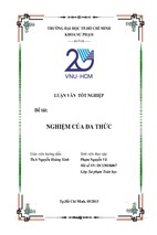 Tiểu luận nghiệm của đa thức [cbook.vn]