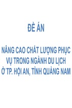 Bài báo cáo thực tập-nâng cao chất lƣợng phục vụ trong ngành du lịch ở tp hội an,quảng nam