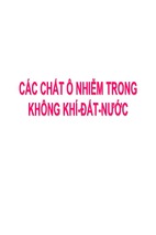 Bài báo cáo-các chất ô nhiễm trong không khí-đất-nƣớc