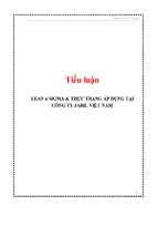Bài báo cáo thực tập-lean 6 sigma thực trạng tại công ty jabil việt nam
