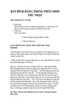 Bài báo cáo-bất bình đẳng trong phân phối thu nhập