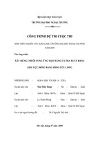 Bài báo cáo thực tập-xây dựng chuỗi cung ứng mặt hàng cá tra xuất khẩu khu vực đồng bằng sông cửu long