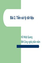 Bài báo cáo-bài 2. tiền xử lý dữ liệu