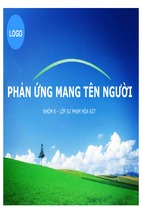 Bài báo cáo-các phản ứng mang tên người