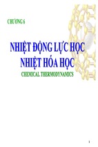 Bài báo cáo thảo luận-chương 6-nhiệt động lực học nhiệt hóa học