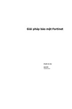 Bài báo cáo thực tập-giải pháp bảo mật fortinet