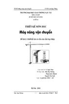 Đồ án thiết kế các cơ cấu của cần trục tháp
