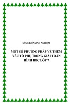 Skkn một số phương pháp vẽ thêm yếu tố phụ trong giải toán hình học lớp 7