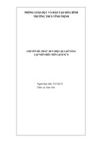 Skkn phát huy hiệu quả kĩ năng lập niên biểu môn lịch sử 8